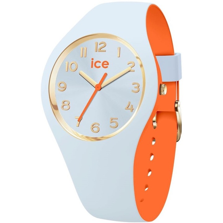 Ceas copii Ice-Watch, colectia Ice Duo Chic, albastru, 34x9mm, bratara silicon 14mm