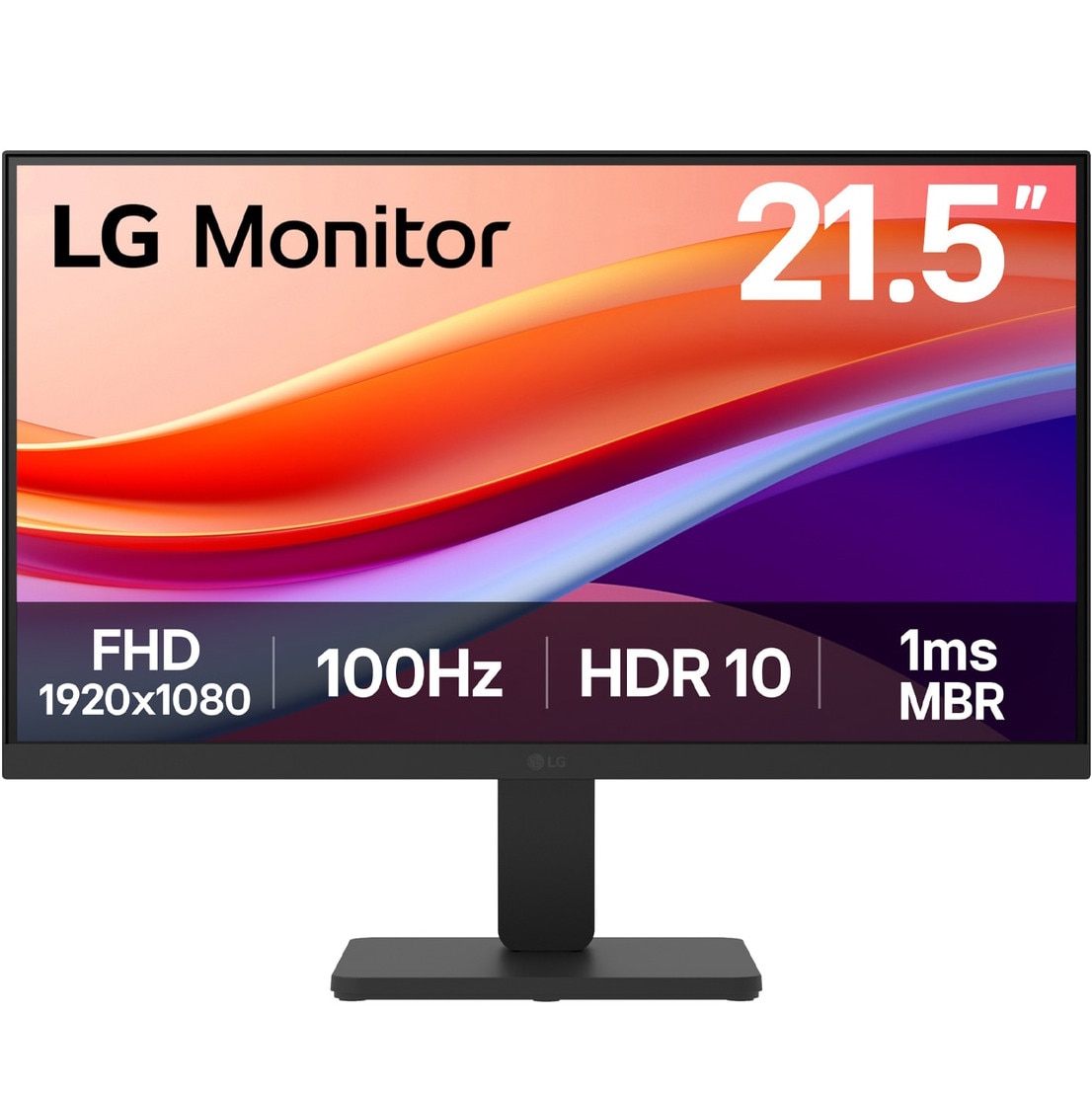 Monitor LED LG 22U401A-B, 21.5", Full HD (1920 x 1080), VA, 100Hz, 1ms MBR, 5ms (GtG), HDR 10, VRR, Super Resolution+, Crosshair, D-Sub, HDMI, VESA, Negru
