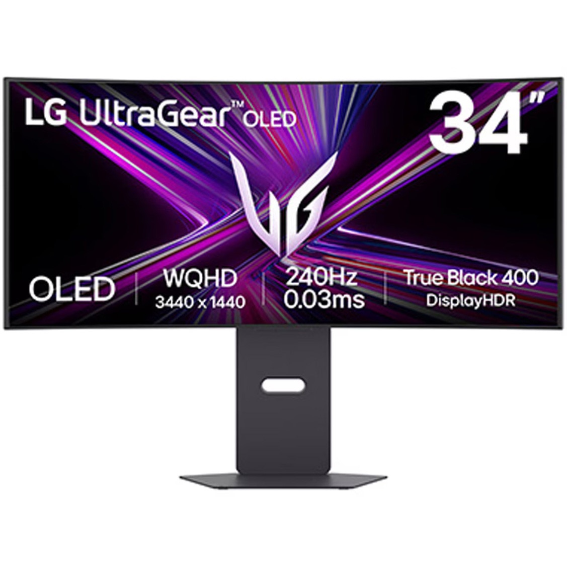 Monitor Gaming LG UltraGear™ 34GX900A-B, 34", WQHD (3440 x 1440), OLED, 240Hz, 800R, 0.03ms GtG, DisplayHDR True Black 400, AMD FreeSync™ Premium Pro, compatibil NVIDIA G-Sync™, VR