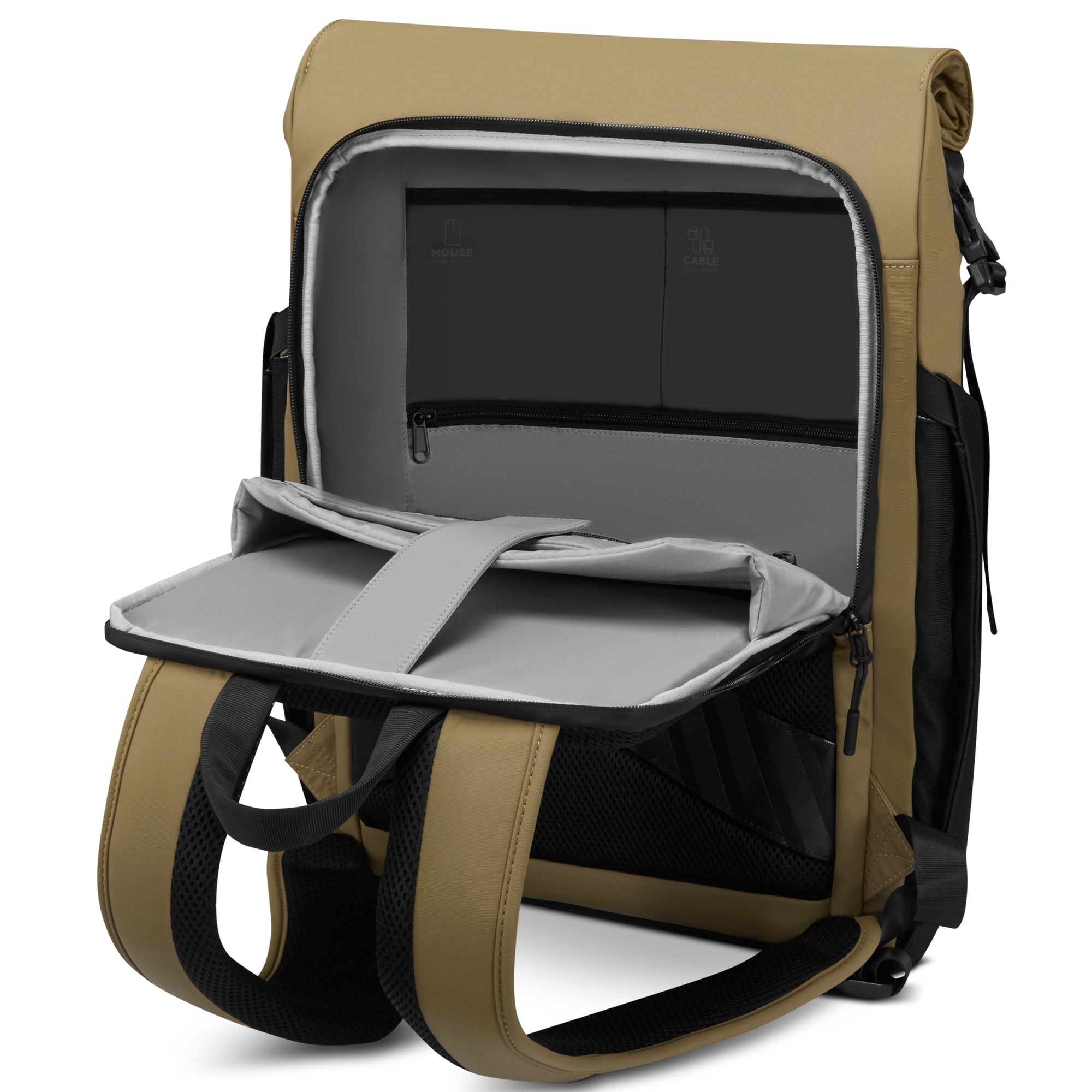 Rucsac Laptop Lenovo Legion 16" Gaming Backpack GB500, 25L, rezistent la apa, 410x280x30mm, Galben/Negru