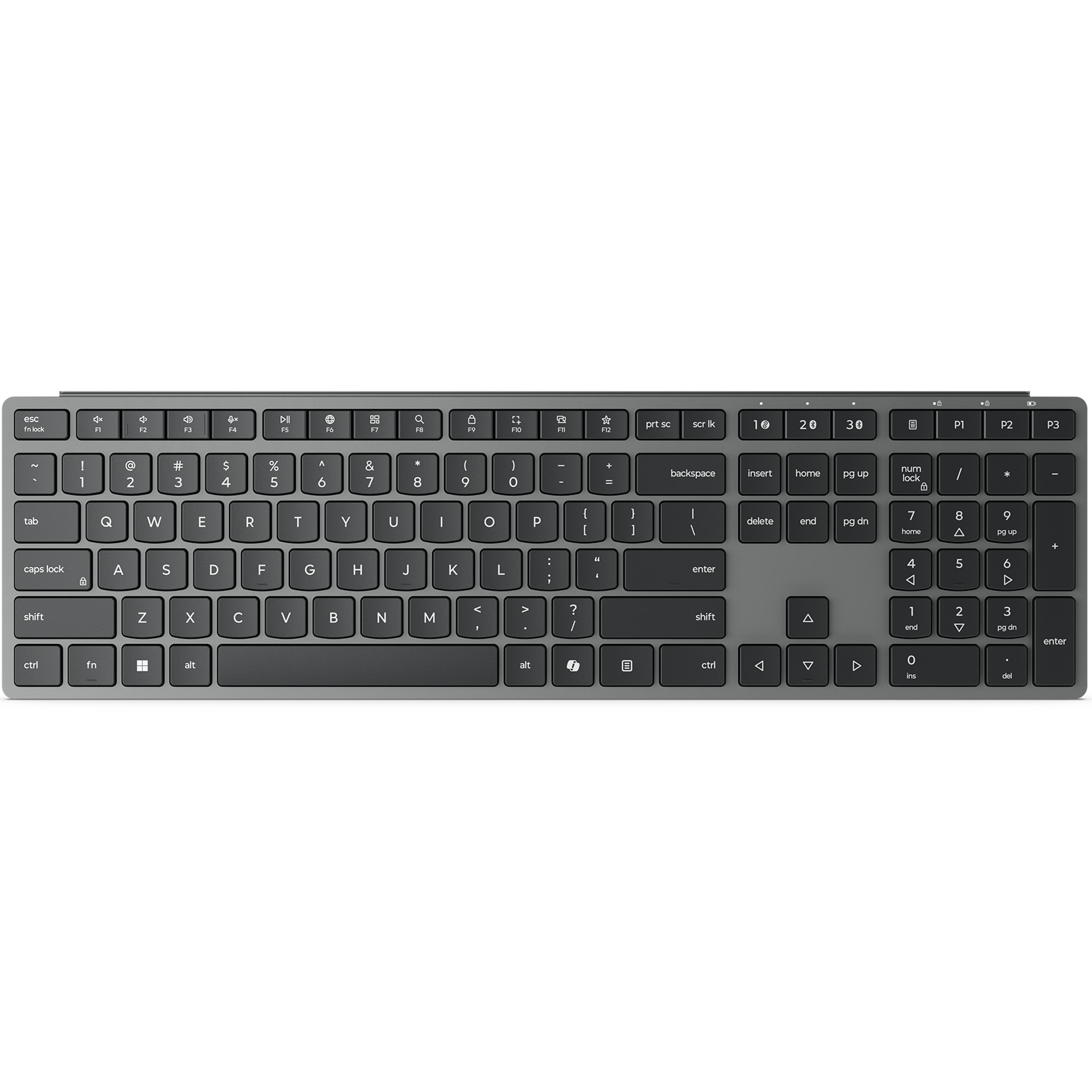 Tastatura Wireless Lenovo 700 Modern Multi-Device, US English Layout, Bluetooth 5.3, Luna Grey