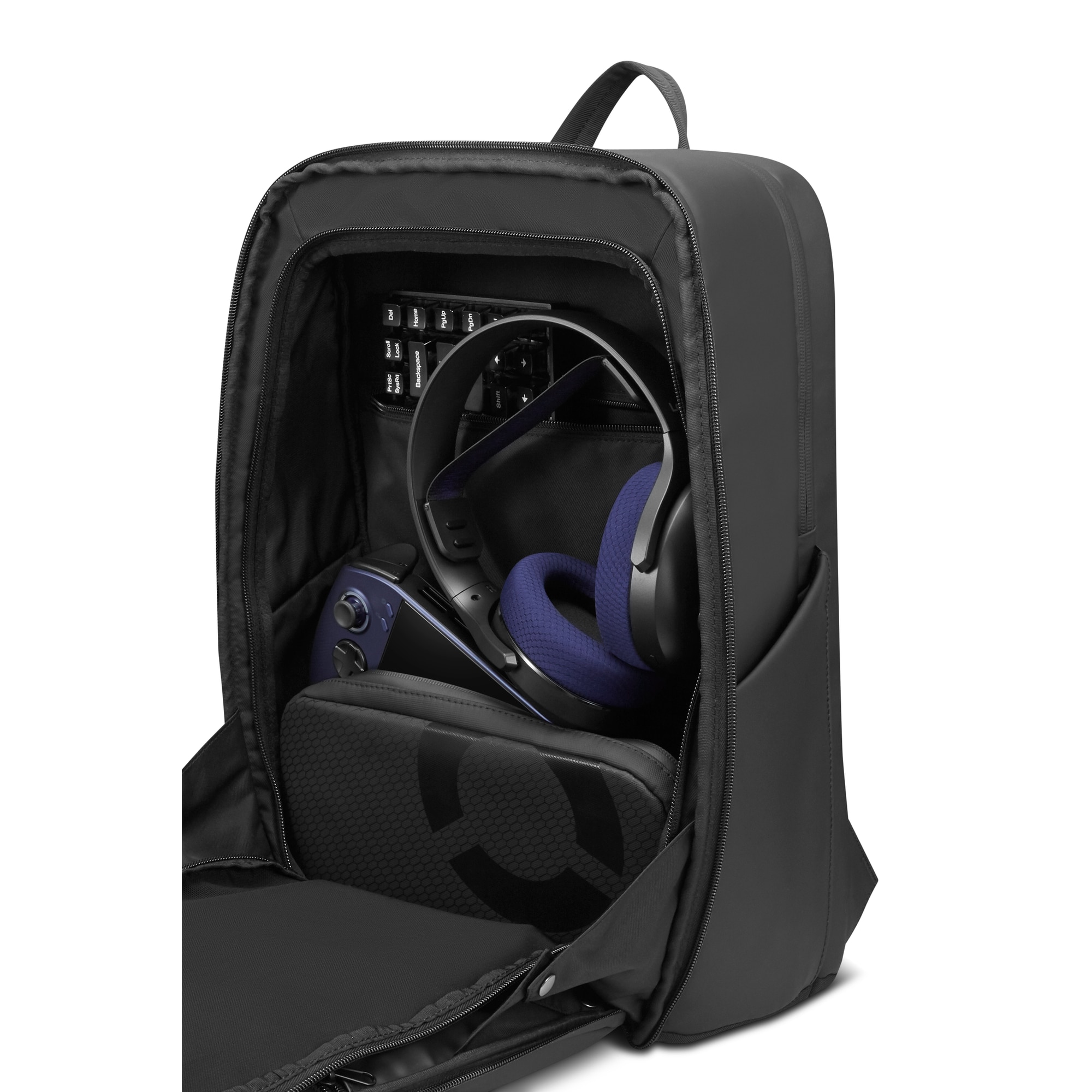 Rucsac Laptop Lenovo Legion 17" Gaming Backpack GB800, deschidere 180°, rezistent la apa, 410x290x30mm, Light Gray