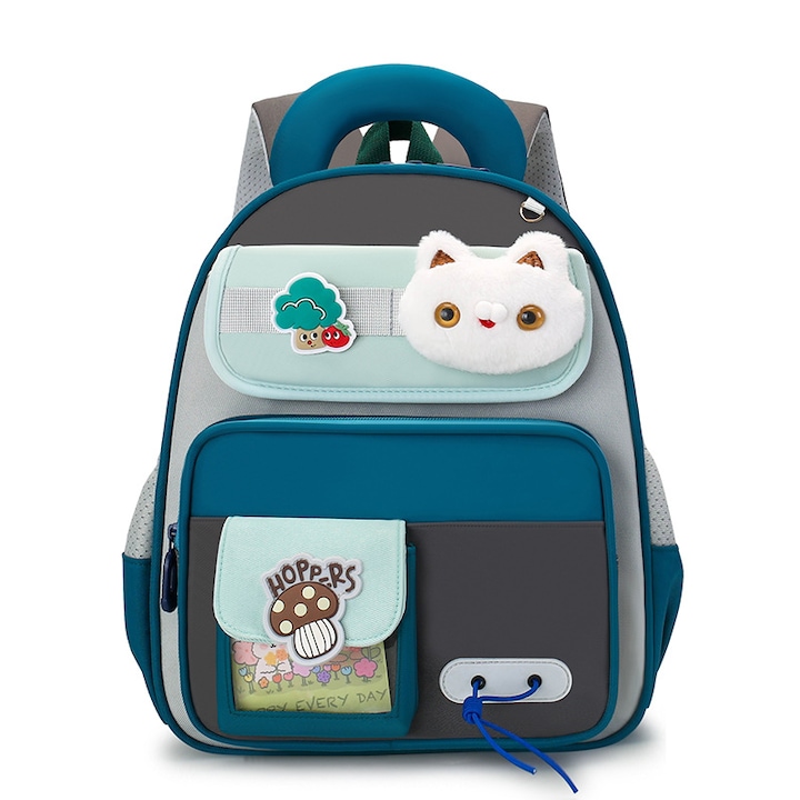 Iskolatáska gyerekeknek, nagy kapacitású, gerinctámasszal, 1-3. osztályosoknak, uniszex