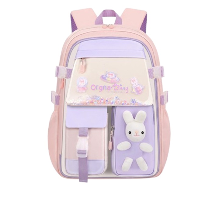 Könnyű iskolatáska, 45x32x17cm, kényelmes kialakítás, gyerekeknek