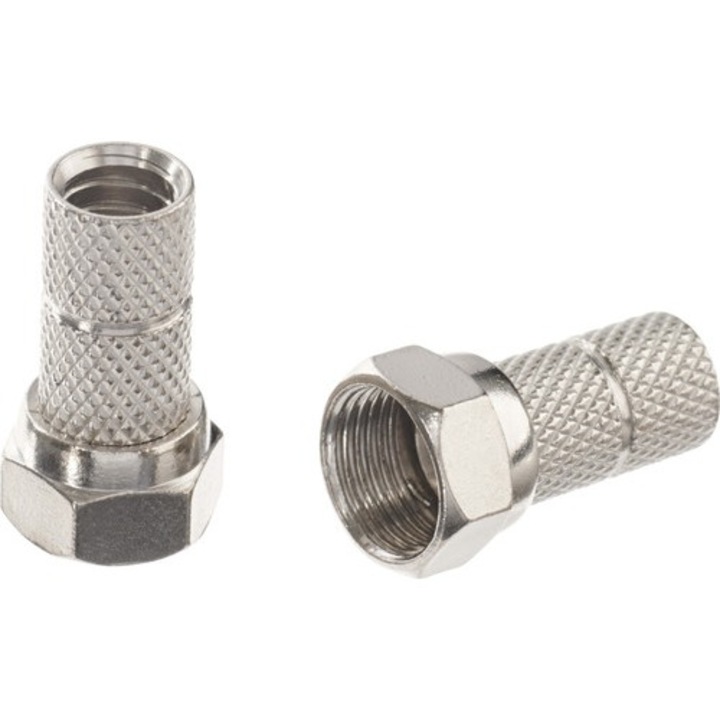 Mufe F S-Impuls pentru cablu coaxial max. Ø6 mm, 2 bucati