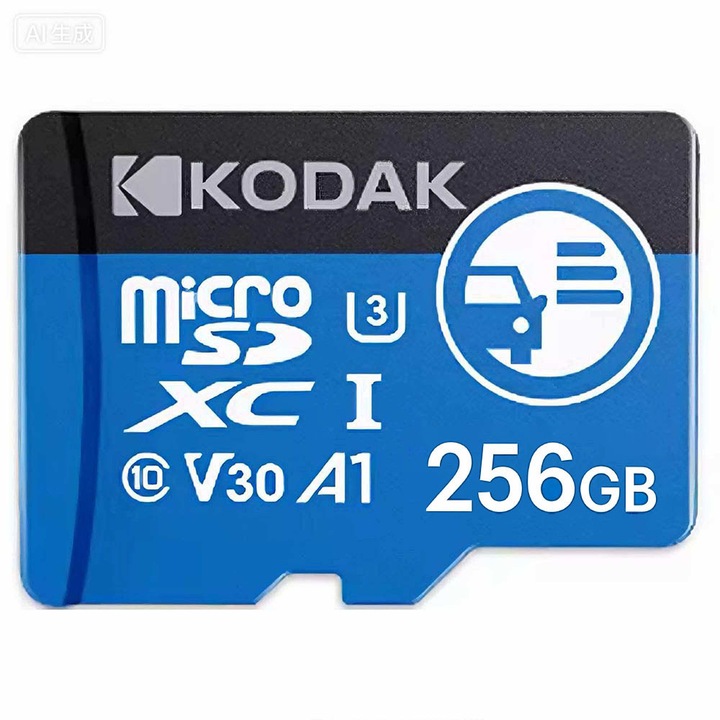 Карта памет MicroSDXC Kodak 256GB U3 A1, със SD адаптер