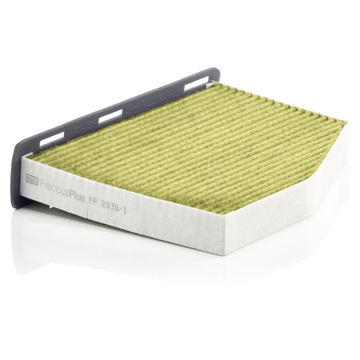 Filtru habitaclu MANN FILTER - FreciousPlus cu carbon activat, cu polifenol se potriveste: AUDI A3, Q3, TT, SEAT ALHAMBRA, ALTEA, ALTEA XL, LEON, TOLEDO III, SKODA OCTAVIA II, SUPERB II, YETI, VW BEETLE 1.0-Electric 02.03-
