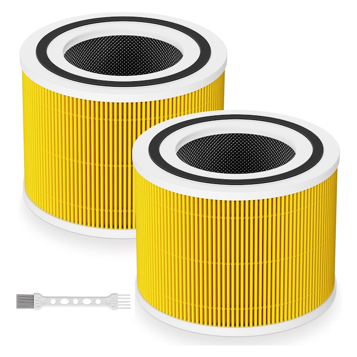 Szűrő Macskáknak/Kutyáknak, Levoit Core 300/ Core 300S/ Core 300-P/Core 300S-P/Core P350, Eltávolítja a pollen 99,97%-át, port és szőrt a H13 HEPA + aktív szén + előszűrővel, 2 darab, Kingtrong