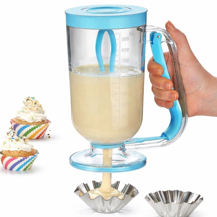 Cana dozatoare gradata 900ml pentru aluat, clatite, briose, ciocolata