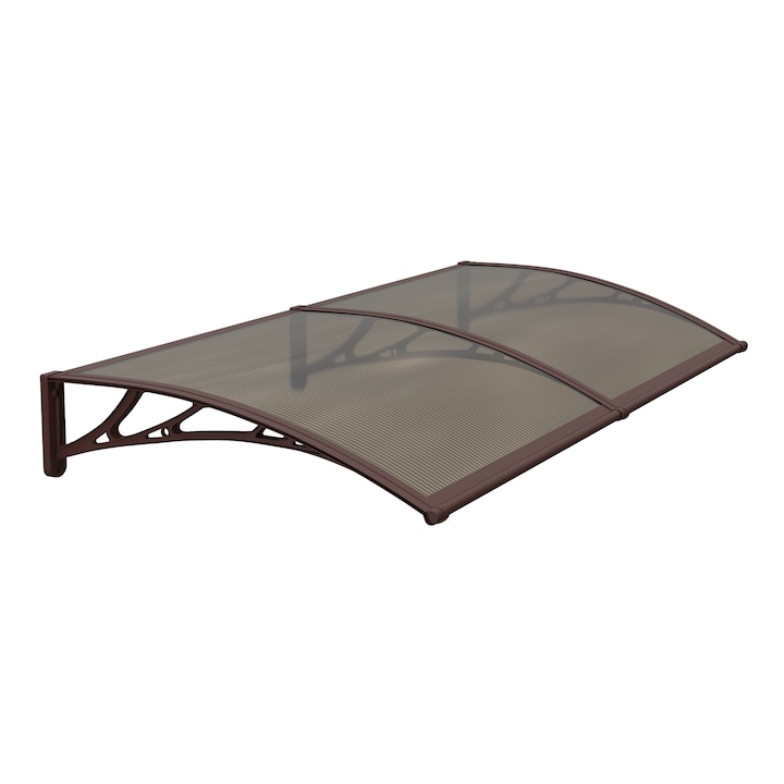 Copertina de ușă MAPROFI, brate maron, policarbonat 6mm, 240x80cm