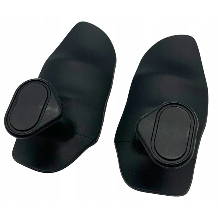 Set suporturi ortopedice pentru palme, Nijdam, protectie impotriva bataturilor, antiderapante, negre, 9,2x5cm