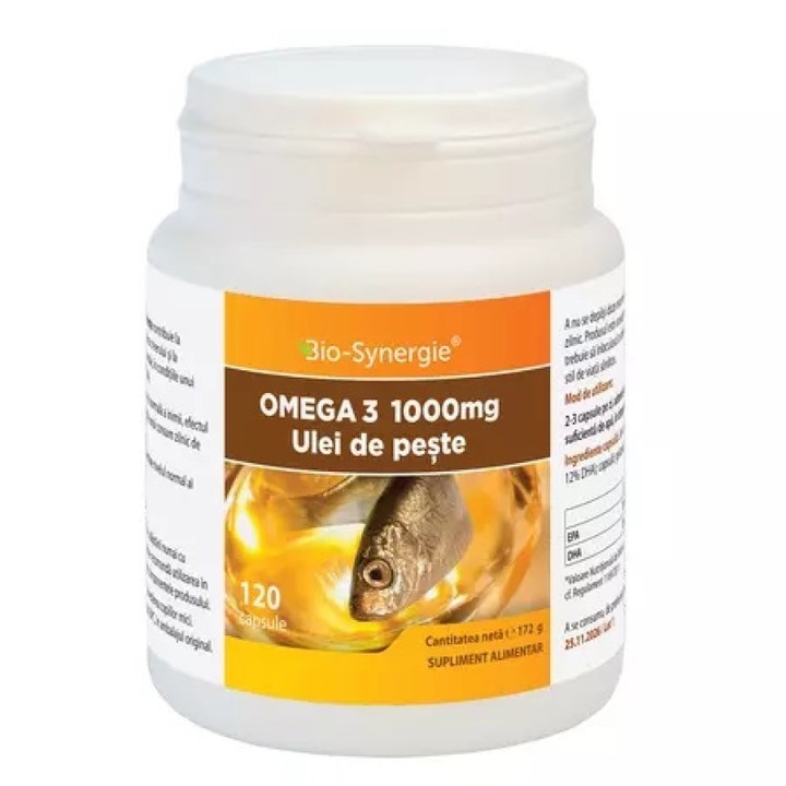 Omega 3 Ulei de Peste, 1000 mg, 120 Caps