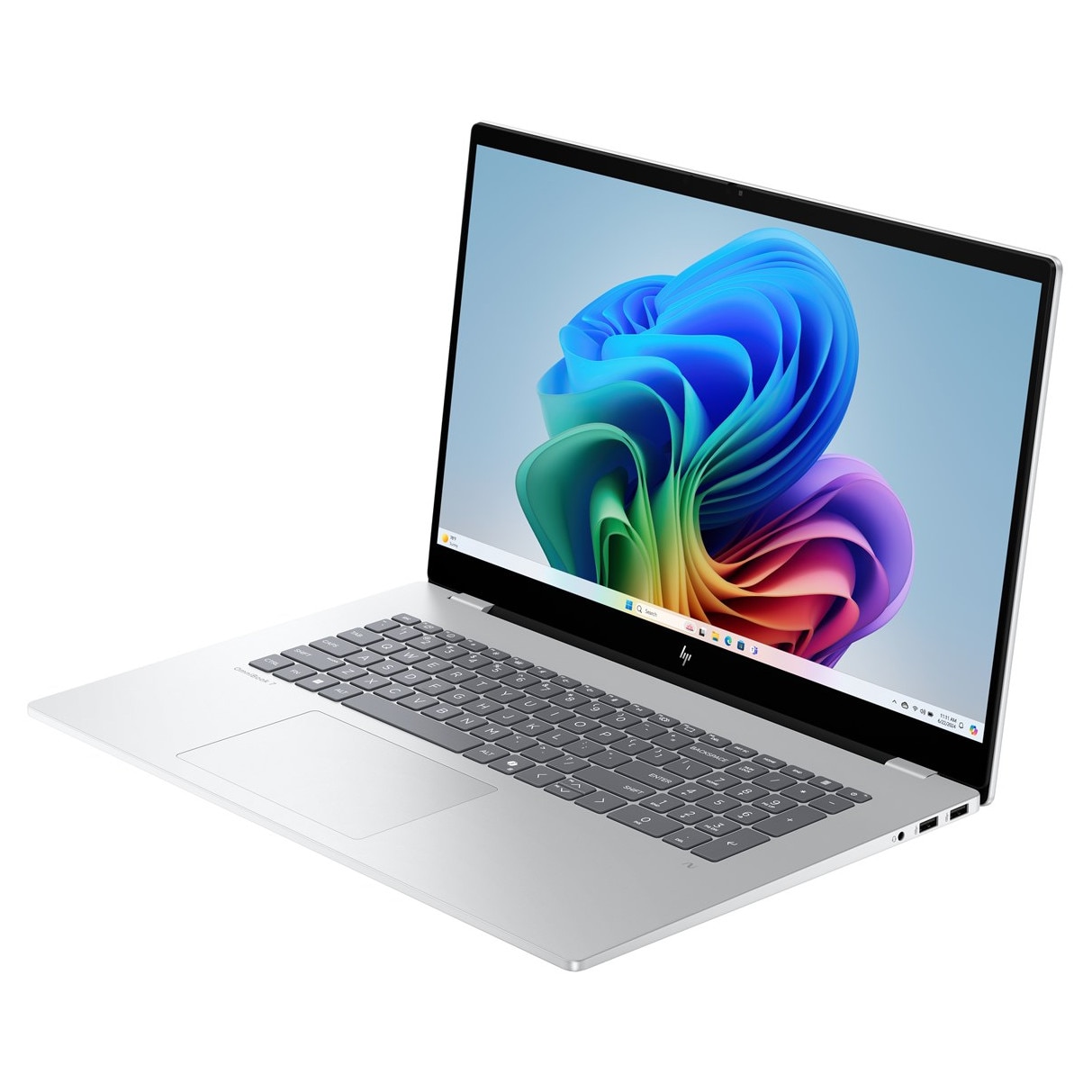 Laptop HP OmniBook 7, 17.3" Full HD Touchscreen, Intel® Core™ Ultra 7 258V pana la 4.8 GHz, 32 GB RAM LPDDR5x, 1 TB SSD, NVIDIA® GeForce® RTX 4050 6 GB, Windows 11 Home, Silver 1 TB