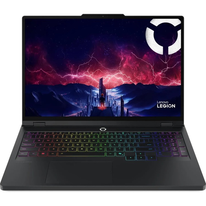 Laptop Lenovo Legion Pro 5, 16" WQXGA, AMD Ryzen™ 9 9955HX pana la 5.4 GHz, 32 GB RAM DDR5 5600, 1 TB SSD, NVIDIA® GeForce® RTX 5070 8 GB, Free Dos, Eclipse Black 1 TB