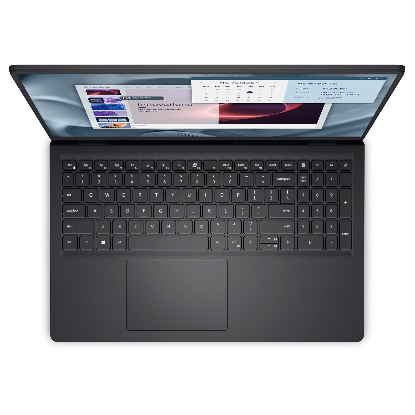 Laptop DELL Pro 15, 15.6" Full HD, Intel® Core™ i7 1355U pana la 5 GHz, 16 GB RAM DDR5, 512 GB SSD, Intel® UHD Graphics, Windows 11 Pro, Carbon Black 512 GB