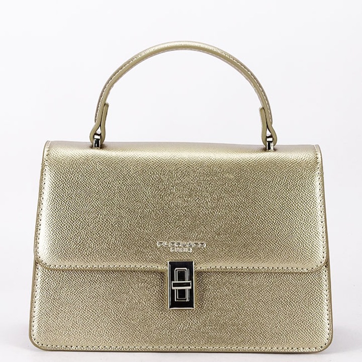 Geanta Flora&CO 14, Auriu, 15x23x8