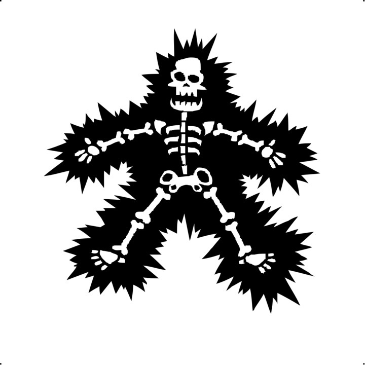 Sticker auto decorativ shock electric, marime 26 cm, negru