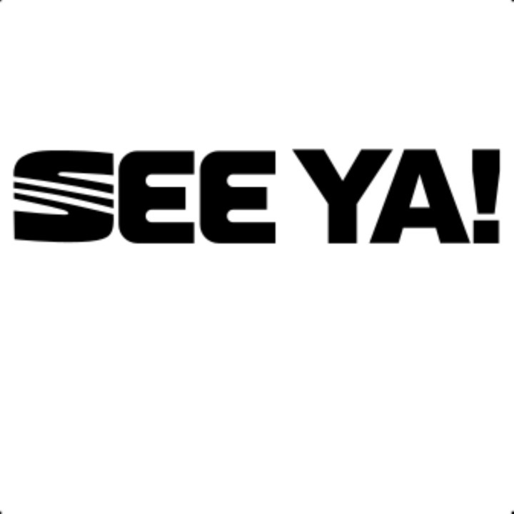 Sticker auto decorativ See ya, Seat, marime 26 cm, negru