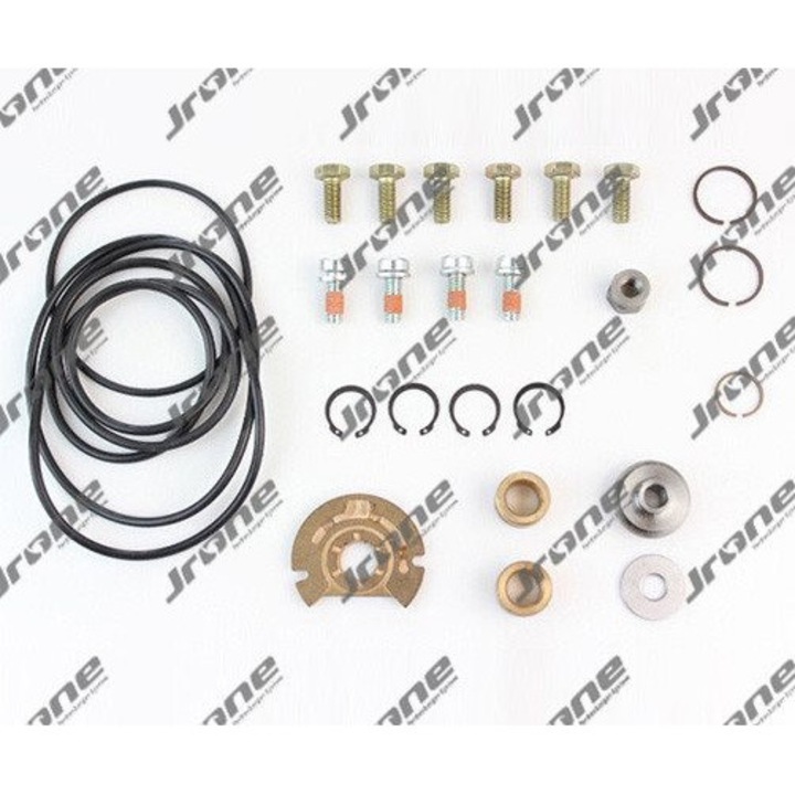 Set reparare compresor JRONE K27, 2 rulmenti, 10 suruburi M8x16, 4 suruburi M8x14, 4 segere, 2 o-ringuri, 19.3x14mm.