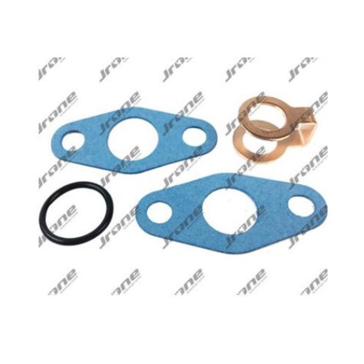 JRONE turbófeltöltő tömítéskészlet, Rover 2.7TD-hez, 2 tömítés, 1 réz alátét, 1 O-gyűrű