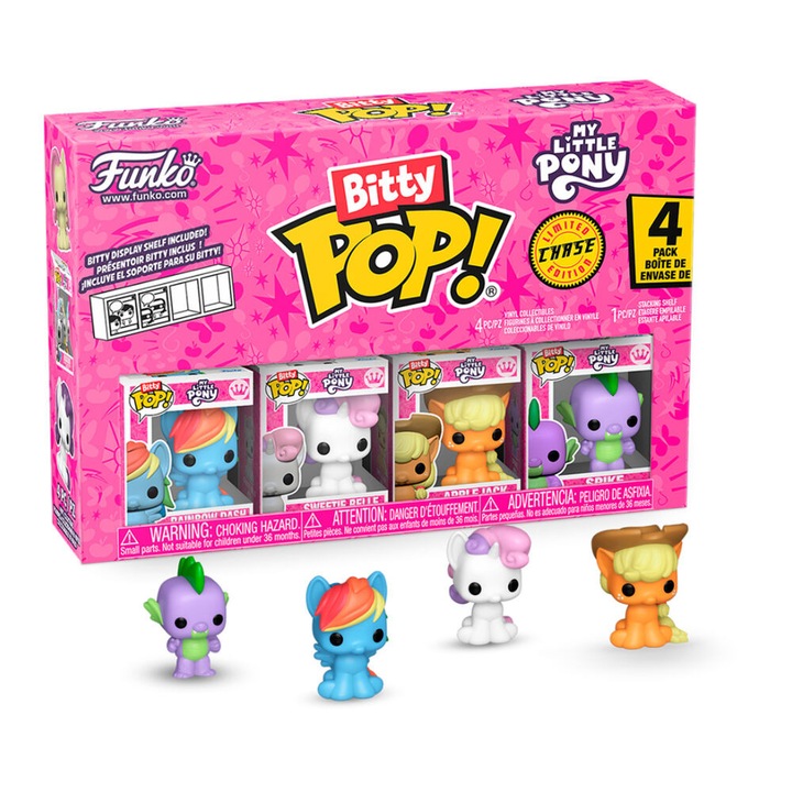 Set 4 Figurine FunKo, My Little Pony, Rainbow Dash, 2.2 cm