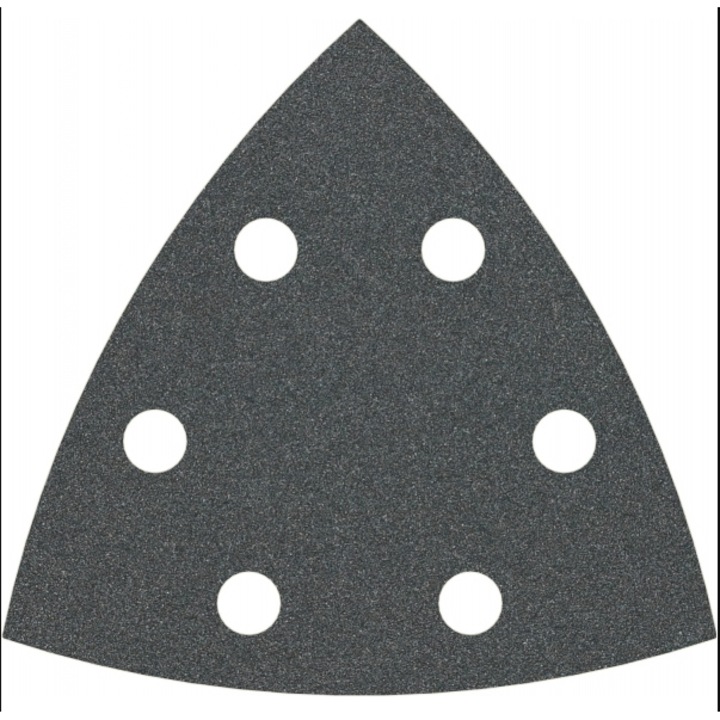 Set foi abrazive delta, 93x93x93 mm, granulatie 100, 6 gauri, 5 bucati