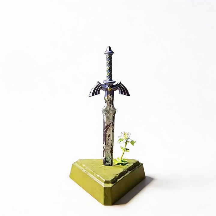 Figurină The Legend of Zelda, Link cu Master Sword, 26cm, PVC
