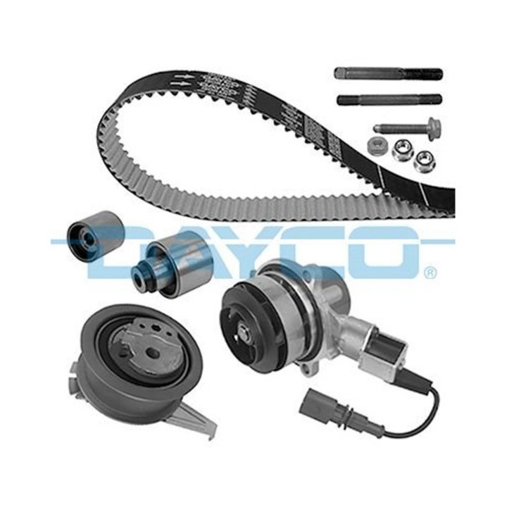 Dayco KTBWP8841 komplett vezérműszíj készlet Volkswagen, Skoda, SEAT, AUDI, 1.6-2.0D, 2012-, tartós anyagok