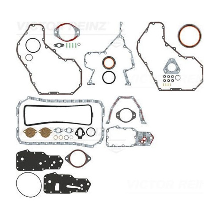 Tömítéskészlet motorblokkhoz, VICTOR REINZ, 08-41450-01, CUMMINS 4BT3.9, 1988, MAXXUM-hoz