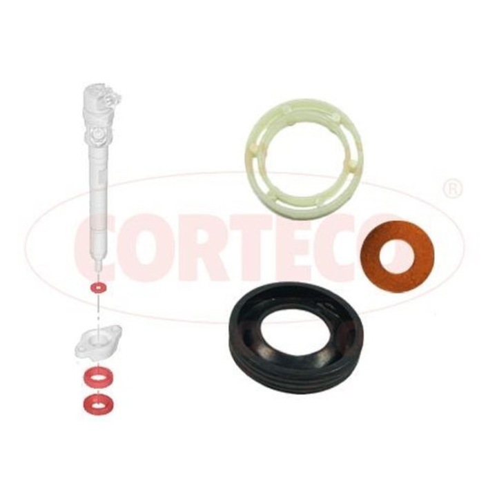 Комплект уплътнения за инжектор, CORTECO 49445011, за Peugeot и Citroen, 1.6 HDI, 2003-2017