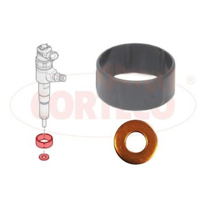 Комплект уплътнения за инжектори CORTECO 49445012, за двигатели PSA 1.4HDI, 2001-2016
