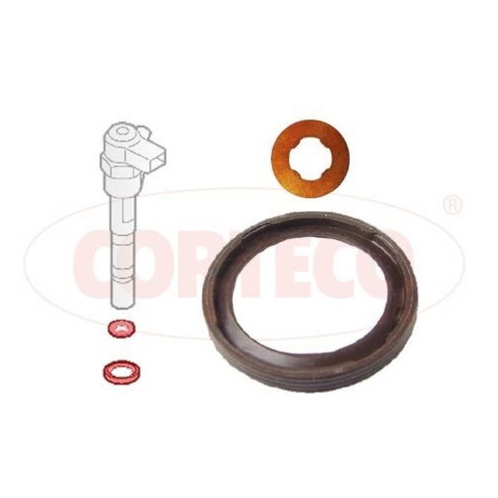 Комплект уплътнения за инжектор, за Fiat 1.3JTD, 2003-2023, 49445016, Corteco