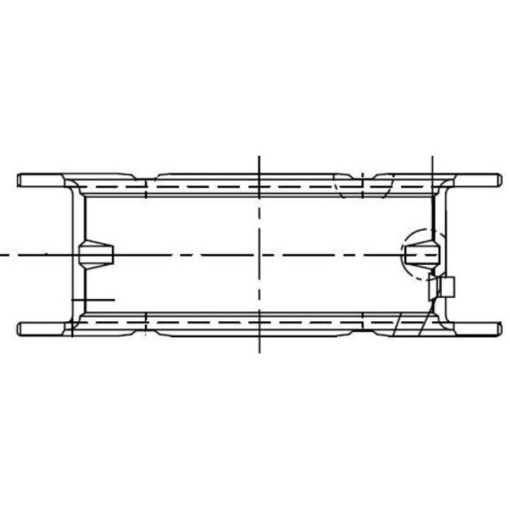 Hajtókarcsapágy, MAHLE 001FL10328000, Mercedes-Benz OM401, 1964-2003