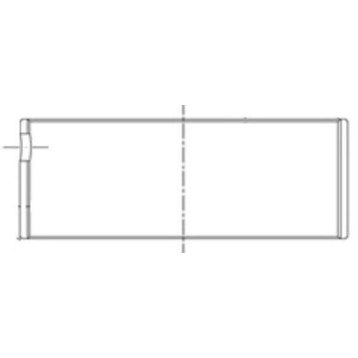 MAHLE hajtórúdcsapágyak 099PL10198050, kompatibilis Deutz F4L913, 0.50