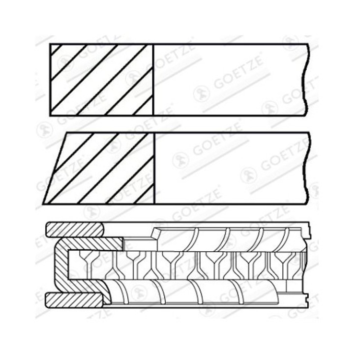 Dugattyúgyűrűk, Goetze, Porsche