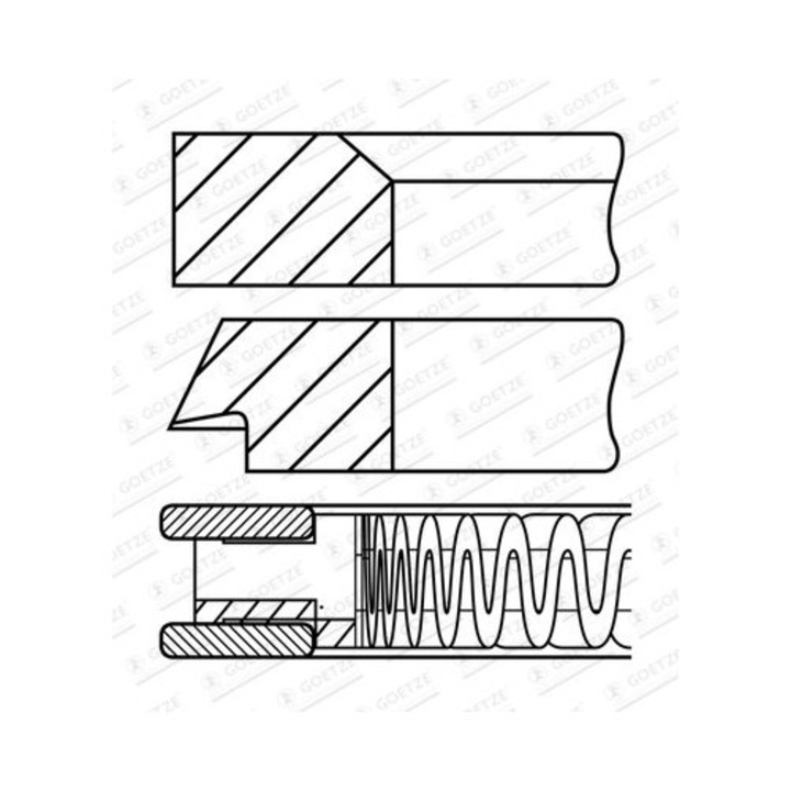 Dugattyúgyűrű, Goetze, Mazda 1-hez