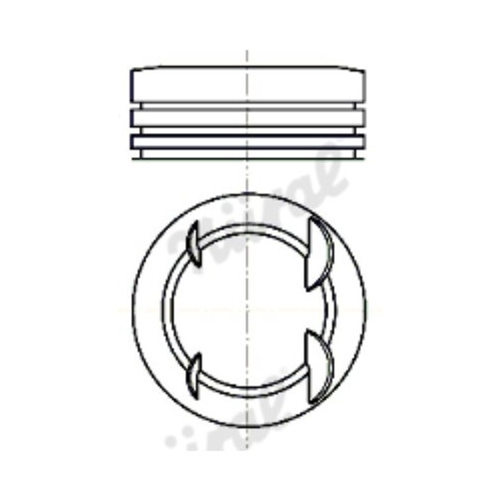 Piston auto Goetze 8745040010 STD Renault 1.2 TCE 2012-2021-hez, standard méretek