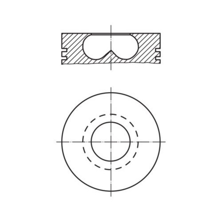 Dugattyú auto MAHLE 0082700 STD IV 3.9-5.9D 4-6henger. IVECO EUROCARGO I-III-hoz, 1991-2015