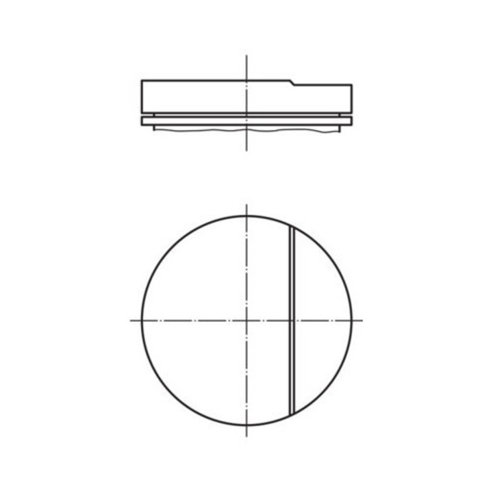 Dugattyú MAHLE 0017501, kompatibilis Mercedes 2.8 M130, 1967-1972, 0.50