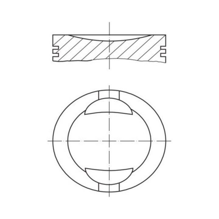 Mahle 0093602 dugattyú FIAT 1108cc-hez, Cinquecento-hoz, 0.60