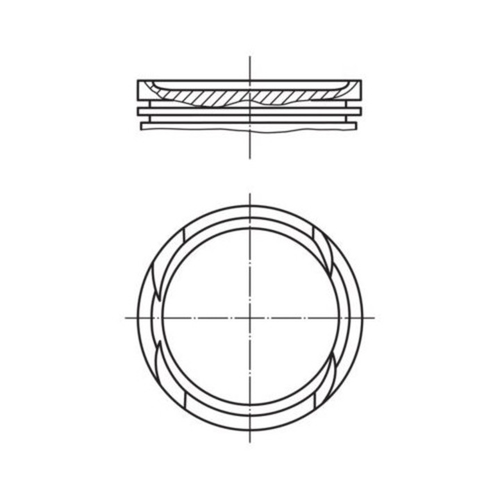 Dugattyú auto MAHLE 0097002, Fiat Stilo 1.2 16V, 0.60, 1999-2011