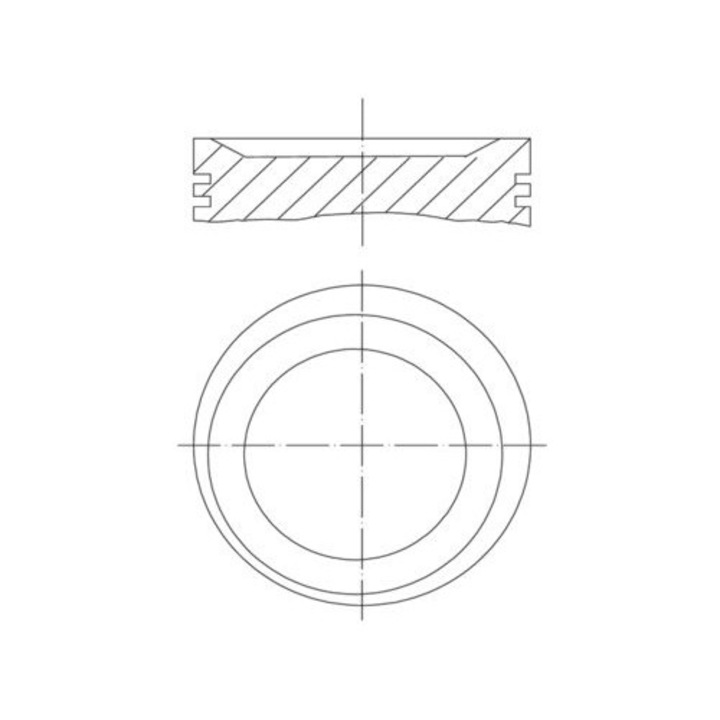 Mahle 0117500 STD dugattyú OPEL 2.0 NZ/NE-hez, 1986-1998, pontos méretek