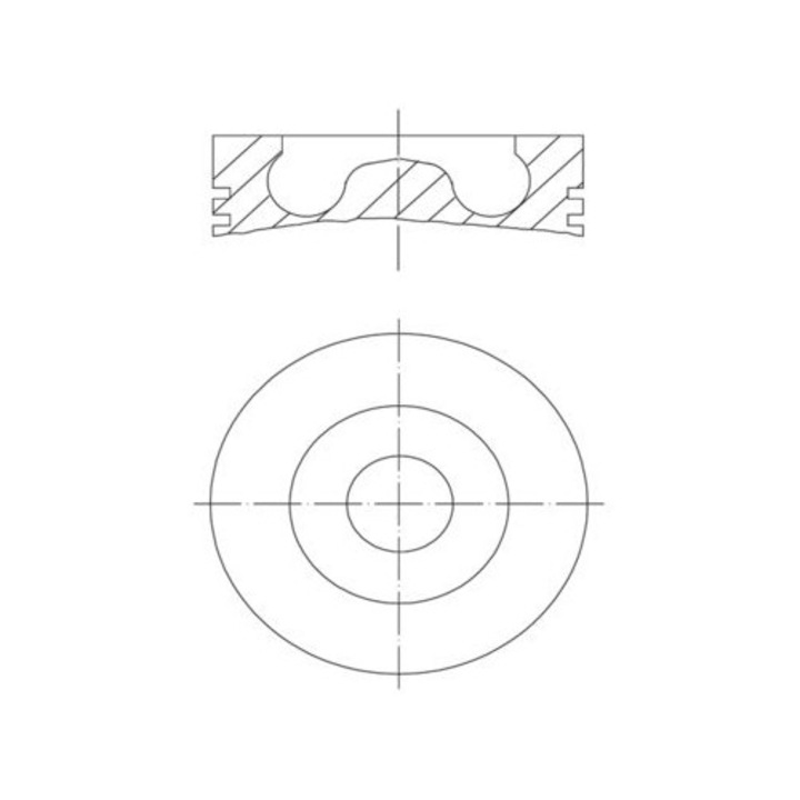 Dugattyú MAHLE 0099300 IVECO STD-hez, 2000-2015, több modellel kompatibilis