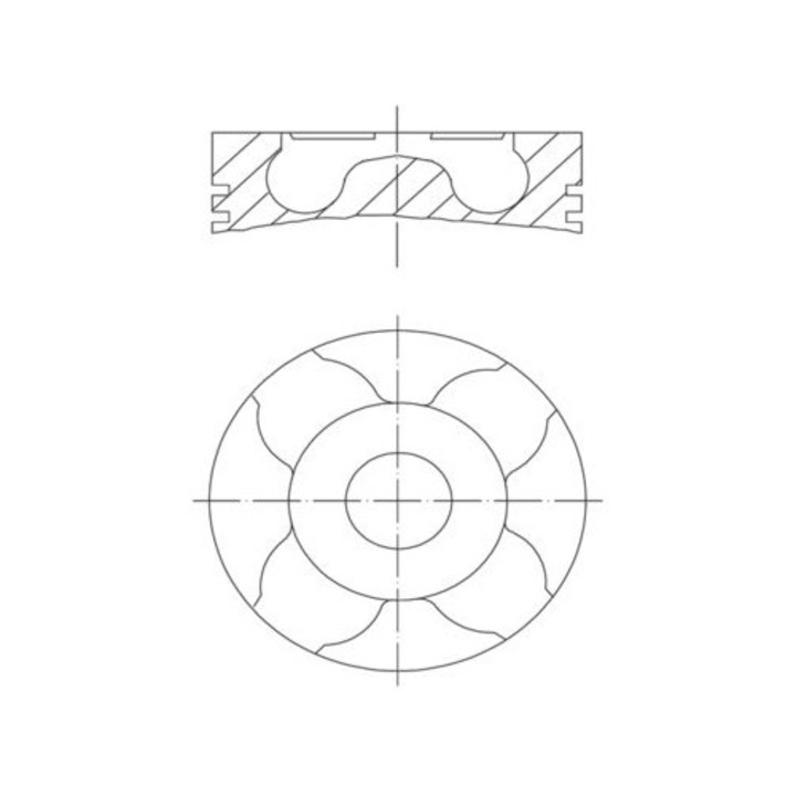 Mahle dugattyú, Deutz BF4/6M2013C motorokhoz, 2006, 98