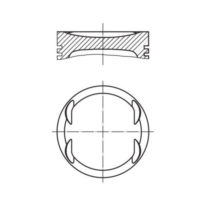 Mahle 0121902 dugattyú OPEL 1.4 Z14XEP, 2003-2019, 0.25