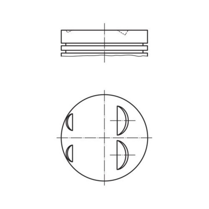 Dugattyú auto MAHLE 0220501 0.50 Renault 1.4 K4J 16V, 1999-2012