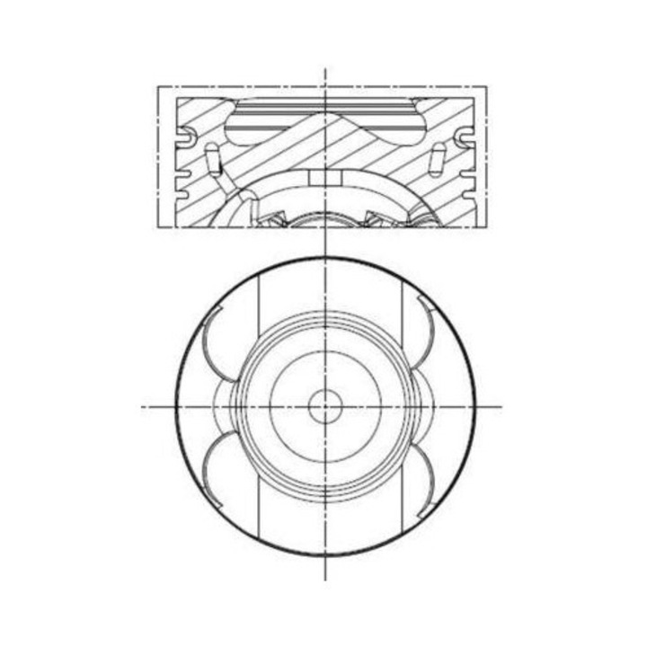 Dugattyú MAHLE 013PI00156000 STD Ford 2.0TDCI, 2015-2024, Transit V363, Transit Custom V362 modellekhez, 12 alkalmazás