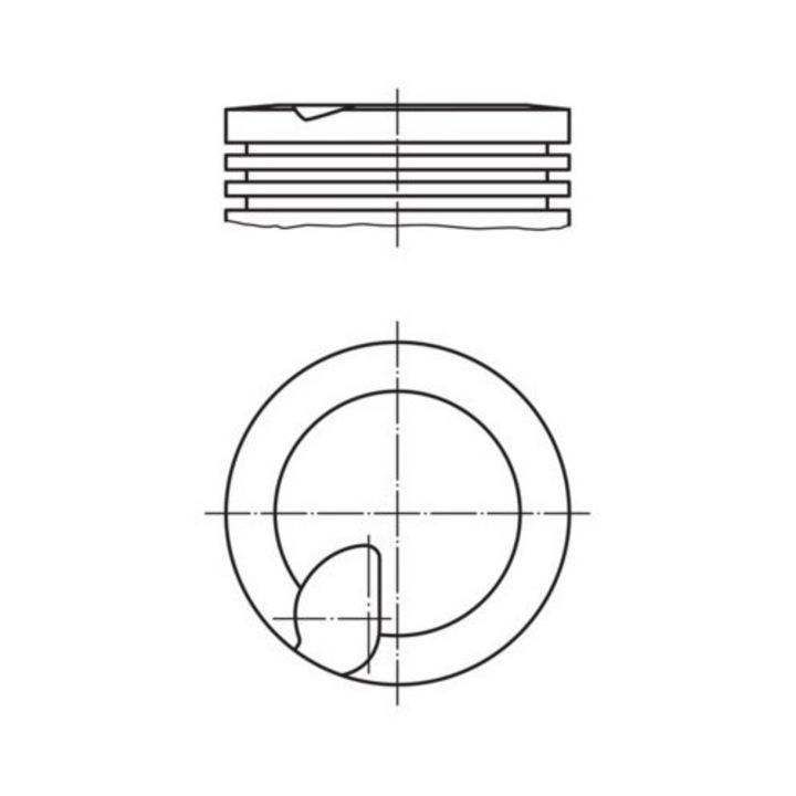 Dugattyú, Mahle, VOLVO V70 2.0 B5202 10v-hez