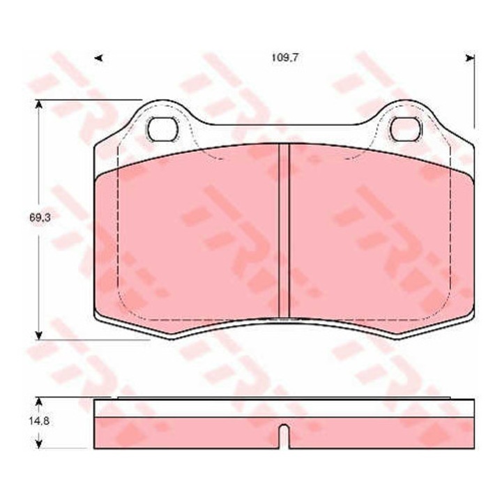 Fékbetét készlet, tárcsafék TRW GDB1513