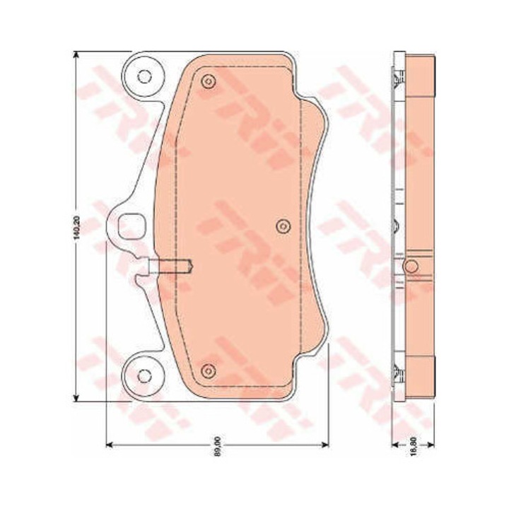 Fékbetét készlet, tárcsafék TRW GDB1778